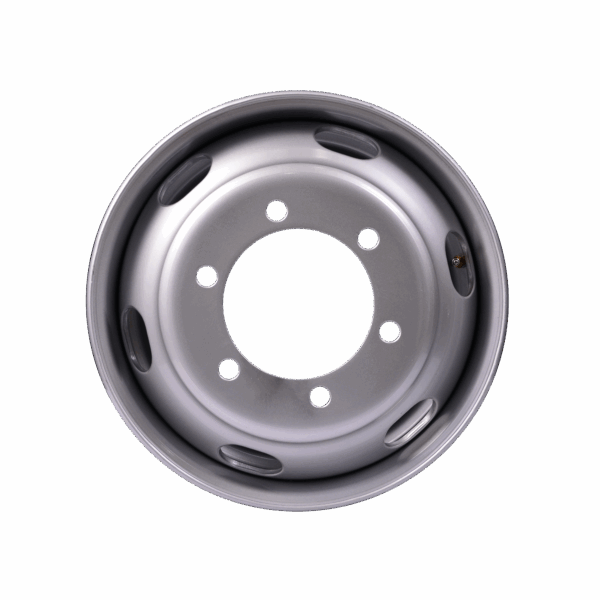 Rin de Acero de 17.5” x 6”. 6 ventilas oval
